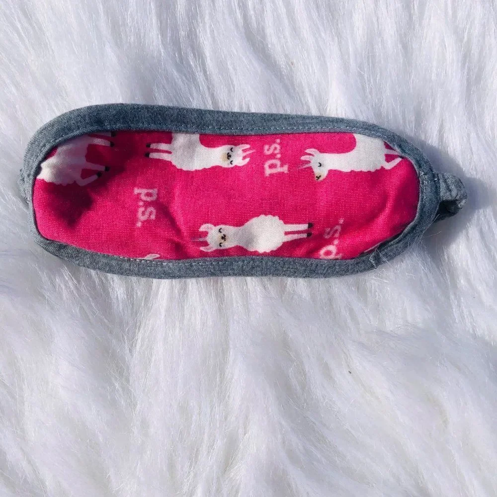 BRAND NEW‎ AEROPOSTALE LLAMA PAJAMAS & SLEEP MASK SET FOR GIRLS
